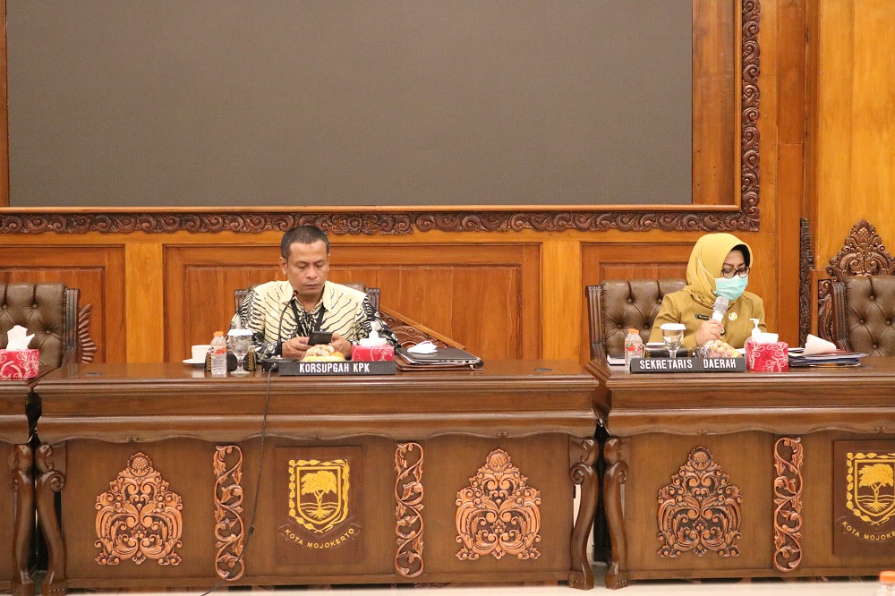 Rapat Koordinasi Program Pencegahan Korupsi Monitoring dan Evalusi Kota Mojokerto
